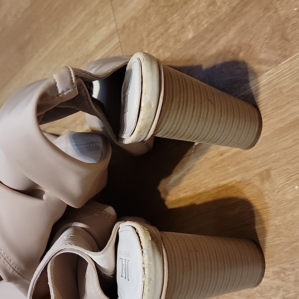 Open Toe Thigh High Boots Size 9 - Picture 3 of 3